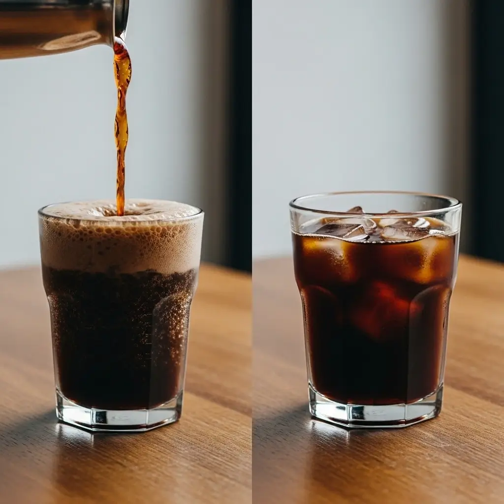Choosing between cold brew and nitro cold brew based on mood and setting